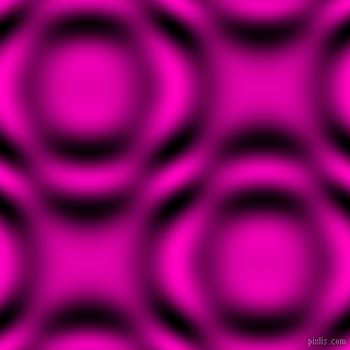 , Hot Magenta and Black and White circular plasma waves seamless tileable