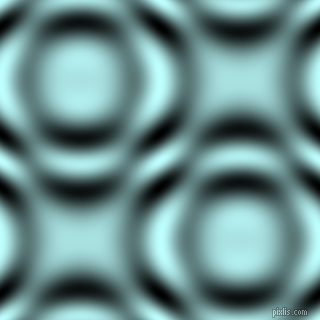 , Light Cyan and Black and White circular plasma waves seamless tileable