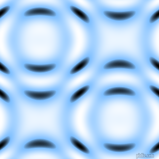 , Maya Blue and Black and White circular plasma waves seamless tileable