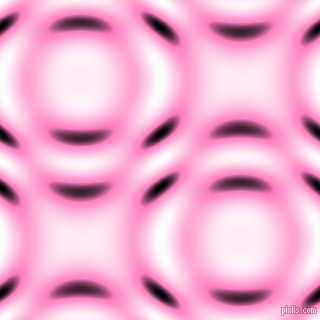 , Persian Pink and Black and White circular plasma waves seamless tileable
