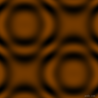Saddle Brown and Black and White circular plasma waves seamless tileable