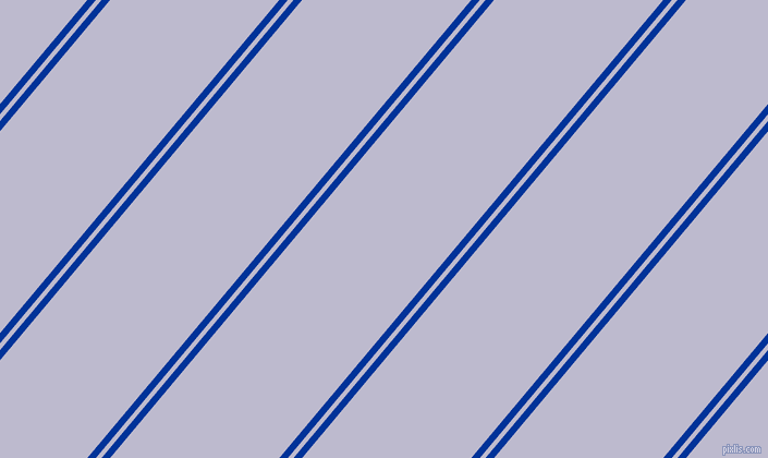 50 degree angles dual stripes lines, 6 pixel lines width, 4 and 119 pixels line spacing, dual two line striped seamless tileable