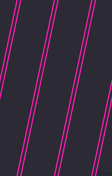 78 degree angles dual stripes line, 4 pixel line width, 8 and 106 pixels line spacing, dual two line striped seamless tileable