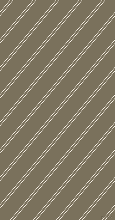 50 degree angle dual stripes lines, 2 pixel lines width, 6 and 51 pixel line spacing, dual two line striped seamless tileable