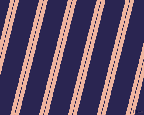 76 degree angle dual stripes line, 13 pixel line width, 2 and 64 pixel line spacing, dual two line striped seamless tileable