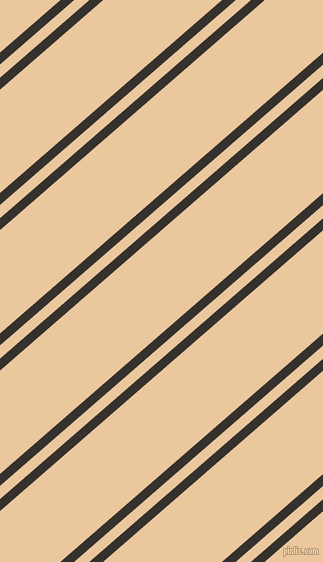 41 degree angles dual stripe line, 9 pixel line width, 10 and 78 pixels line spacing, Acadia and New Tan dual two line striped seamless tileable
