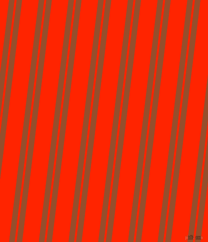 83 degree angles dual stripes lines, 11 pixel lines width, 4 and 33 pixels line spacing, Alert Tan and Scarlet dual two line striped seamless tileable