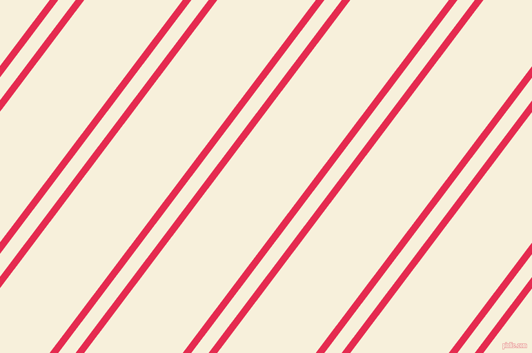 53 degree angle dual stripes line, 10 pixel line width, 20 and 114 pixel line spacing, Amaranth and Apricot White dual two line striped seamless tileable