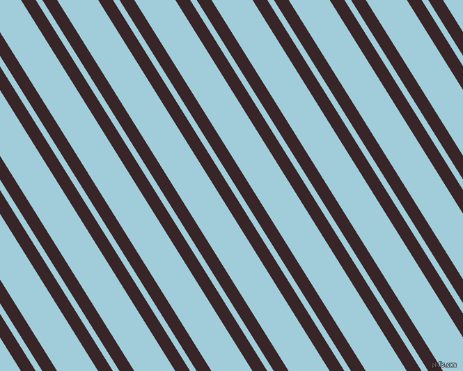 122 degree angles dual striped lines, 18 pixel lines width, 8 and 50 pixels line spacing, Aubergine and Regent St Blue dual two line striped seamless tileable