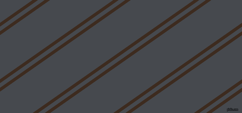 35 degree angles dual striped line, 10 pixel line width, 12 and 115 pixels line spacing, Bistre and Tuna dual two line striped seamless tileable