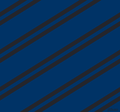 32 degree angles dual stripes line, 14 pixel line width, 12 and 70 pixels line spacing, Black Russian and Prussian Blue dual two line striped seamless tileable