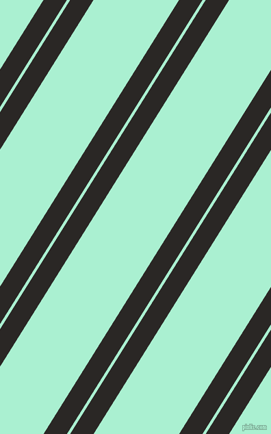 58 degree angle dual striped line, 29 pixel line width, 4 and 106 pixel line spacing, Bokara Grey and Magic Mint dual two line striped seamless tileable