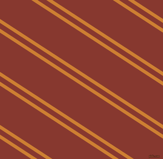 147 degree angles dual striped line, 11 pixel line width, 16 and 109 pixels line spacing, Bronze and Crab Apple dual two line striped seamless tileable