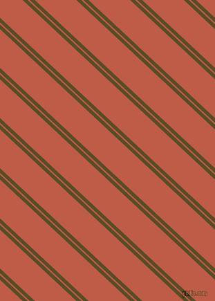 137 degree angle dual stripes line, 5 pixel line width, 2 and 41 pixel line spacing, Bronze Olive and Flame Pea dual two line striped seamless tileable