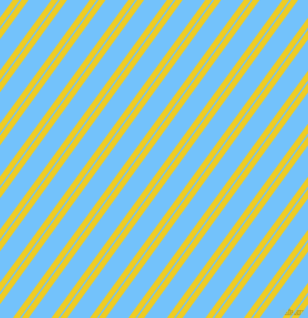 54 degree angles dual stripes lines, 8 pixel lines width, 2 and 26 pixels line spacing, Broom and Maya Blue dual two line striped seamless tileable