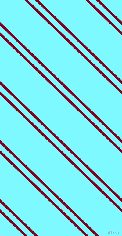 136 degree angle dual stripe line, 8 pixel line width, 16 and 107 pixel line spacing, Burgundy and Electric Blue dual two line striped seamless tileable