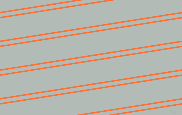9 degree angle dual stripes lines, 5 pixel lines width, 12 and 75 pixel line spacing, Burnt Orange and Loblolly dual two line striped seamless tileable