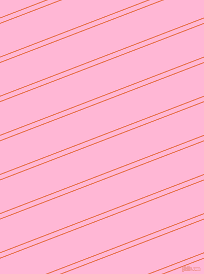 21 degree angle dual stripe lines, 2 pixel lines width, 8 and 60 pixel line spacing, Burnt Sienna and Cotton Candy dual two line striped seamless tileable