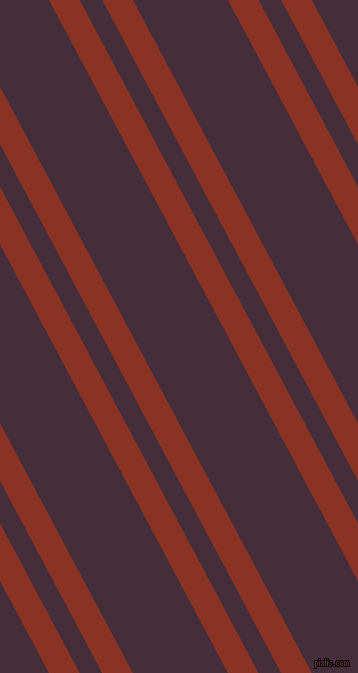 118 degree angles dual stripes lines, 27 pixel lines width, 20 and 84 pixels line spacing, Burnt Umber and Barossa dual two line striped seamless tileable