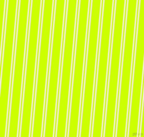 85 degree angles dual stripe lines, 5 pixel lines width, 4 and 28 pixels line spacing, Buttery White and Electric Lime dual two line striped seamless tileable