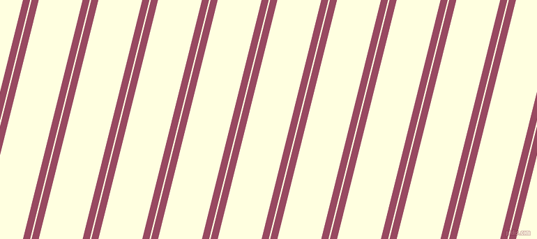 76 degree angle dual striped line, 10 pixel line width, 2 and 61 pixel line spacing, Cadillac and Light Yellow dual two line striped seamless tileable