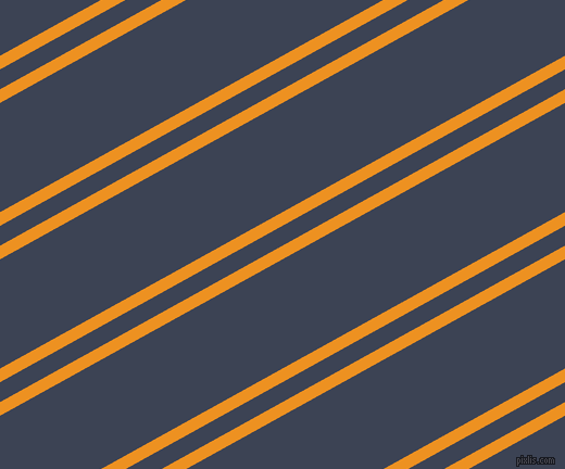 29 degree angle dual stripes line, 11 pixel line width, 16 and 88 pixel line spacing, Carrot Orange and Blue Zodiac dual two line striped seamless tileable