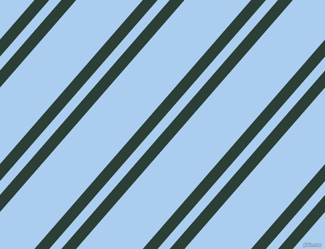 49 degree angle dual striped lines, 22 pixel lines width, 18 and 99 pixel line spacing, Celtic and Pale Cornflower Blue dual two line striped seamless tileable