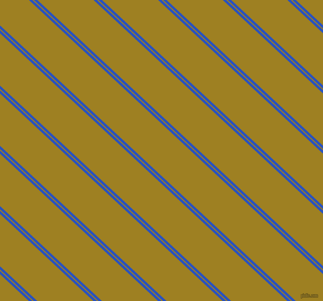137 degree angles dual striped line, 5 pixel line width, 2 and 79 pixels line spacing, Cerulean Blue and Hacienda dual two line striped seamless tileable