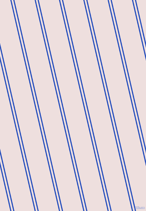 103 degree angle dual stripes lines, 4 pixel lines width, 6 and 68 pixel line spacing, Cerulean Blue and Soft Peach dual two line striped seamless tileable