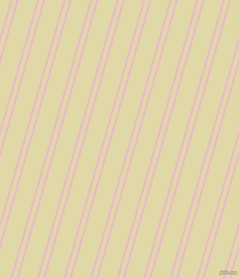 74 degree angles dual stripe line, 4 pixel line width, 8 and 36 pixels line spacing, Chantilly and Mint Julep dual two line striped seamless tileable