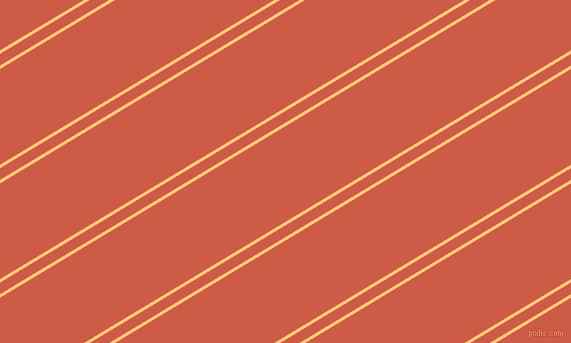 31 degree angles dual stripe line, 3 pixel line width, 10 and 82 pixels line spacing, Chardonnay and Dark Coral dual two line striped seamless tileable