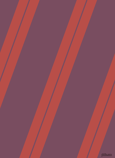 70 degree angles dual stripe line, 31 pixel line width, 4 and 121 pixels line spacing, Chestnut and Cosmic dual two line striped seamless tileable
