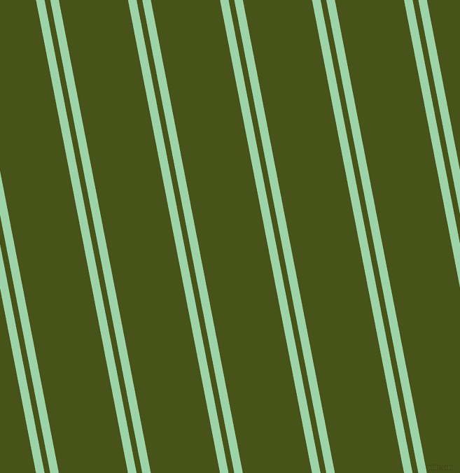101 degree angle dual stripes line, 12 pixel line width, 8 and 97 pixel line spacing, Chinook and Verdun Green dual two line striped seamless tileable