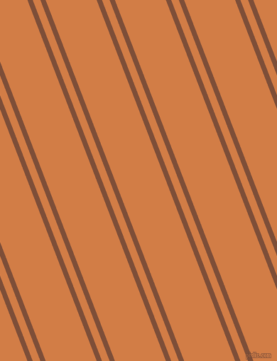111 degree angles dual stripe lines, 7 pixel lines width, 10 and 67 pixels line spacing, Cigar and Raw Sienna dual two line striped seamless tileable