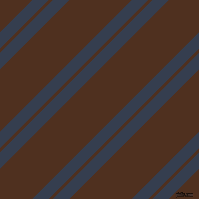 45 degree angle dual striped lines, 24 pixel lines width, 6 and 91 pixel line spacing, Cloud Burst and Indian Tan dual two line striped seamless tileable