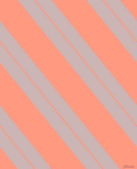 129 degree angle dual striped lines, 42 pixel lines width, 4 and 90 pixel line spacing, Cold Turkey and Vivid Tangerine dual two line striped seamless tileable
