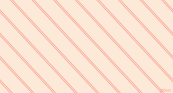 133 degree angles dual striped line, 1 pixel line width, 4 and 46 pixels line spacing, Coral Red and Serenade dual two line striped seamless tileable
