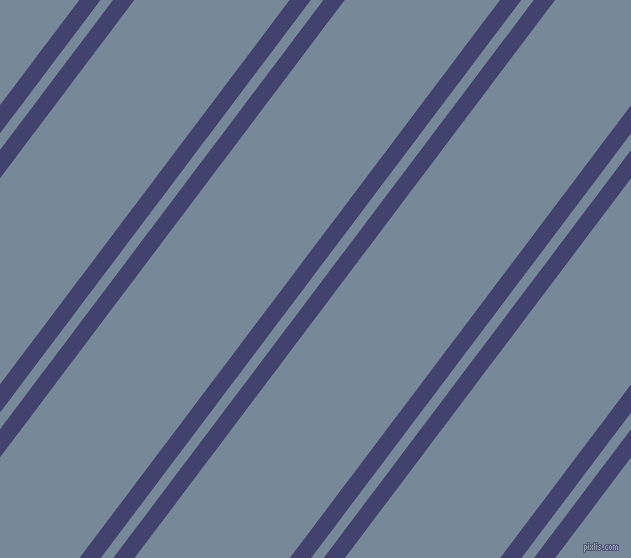 53 degree angle dual stripes lines, 17 pixel lines width, 10 and 124 pixel line spacing, Corn Flower Blue and Light Slate Grey dual two line striped seamless tileable