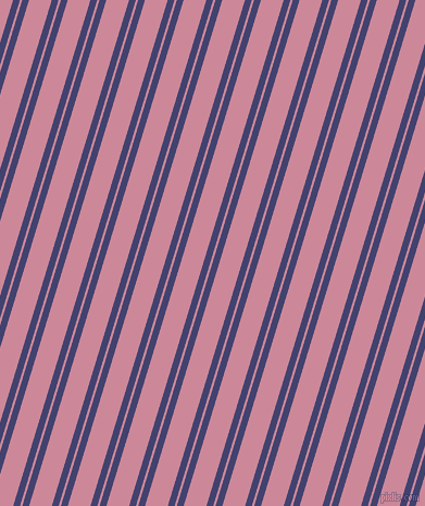 73 degree angles dual stripe line, 6 pixel line width, 2 and 20 pixels line spacing, Corn Flower Blue and Puce dual two line striped seamless tileable