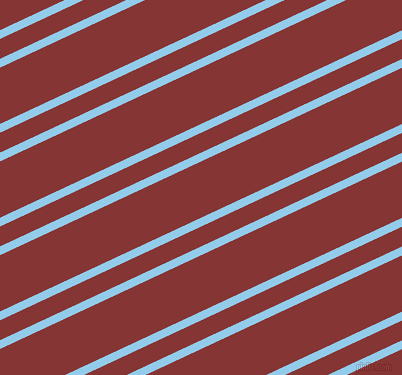 25 degree angles dual stripe line, 8 pixel line width, 18 and 51 pixels line spacing, Cornflower and Tall Poppy dual two line striped seamless tileable