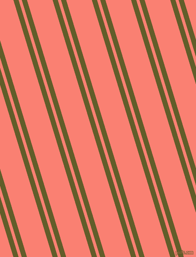107 degree angles dual stripes line, 10 pixel line width, 6 and 49 pixels line spacing, Costa Del Sol and Salmon dual two line striped seamless tileable