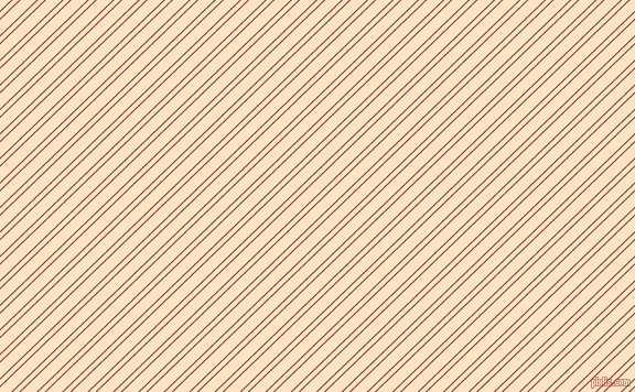 44 degree angle dual stripe lines, 1 pixel lines width, 4 and 10 pixel line spacing, Crab Apple and Bisque dual two line striped seamless tileable