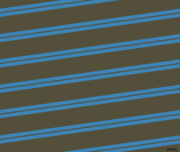 8 degree angles dual stripe lines, 12 pixel lines width, 4 and 58 pixels line spacing, Curious Blue and Panda dual two line striped seamless tileable