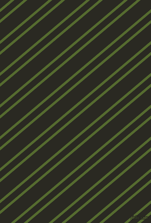 40 degree angles dual stripes line, 5 pixel line width, 12 and 28 pixels line spacing, Dark Olive Green and Maire dual two line striped seamless tileable