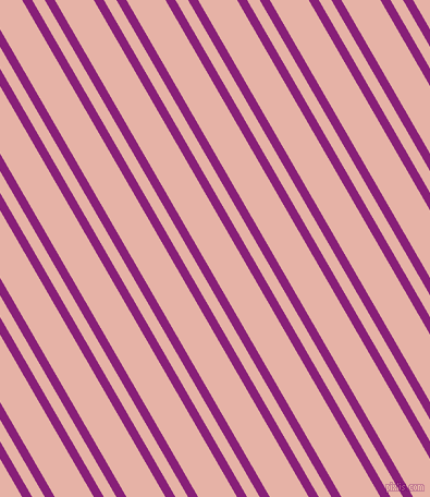 120 degree angles dual stripes line, 8 pixel line width, 10 and 31 pixels line spacing, Dark Purple and Shilo dual two line striped seamless tileable