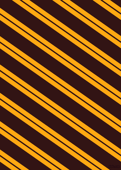 145 degree angles dual striped lines, 14 pixel lines width, 4 and 42 pixels line spacing, Dark Tangerine and Seal Brown dual two line striped seamless tileable