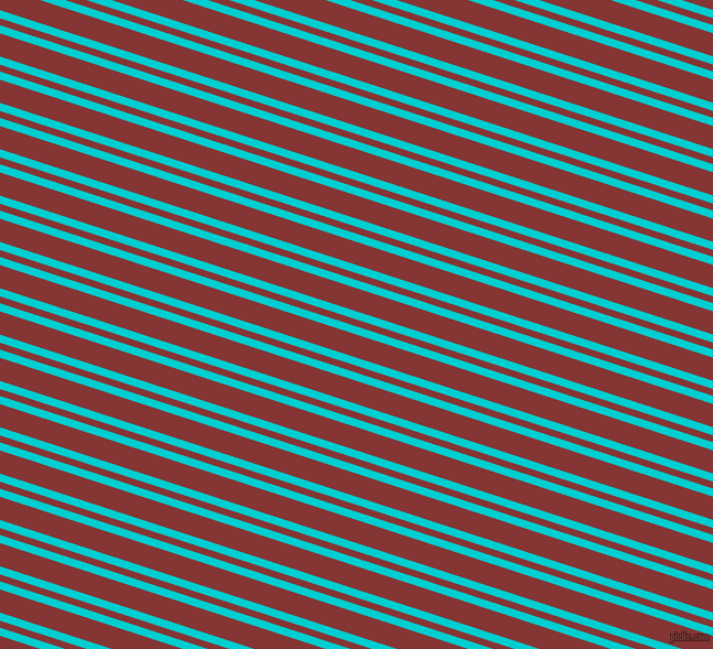 162 degree angles dual stripes line, 7 pixel line width, 6 and 20 pixels line spacing, Dark Turquoise and Tall Poppy dual two line striped seamless tileable