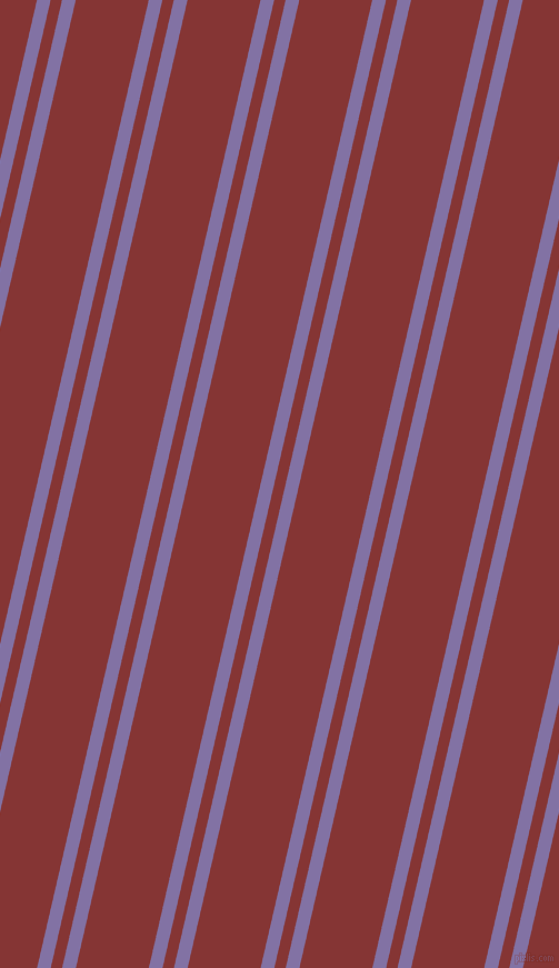 77 degree angles dual striped line, 12 pixel line width, 10 and 64 pixels line spacing, Deluge and Tall Poppy dual two line striped seamless tileable