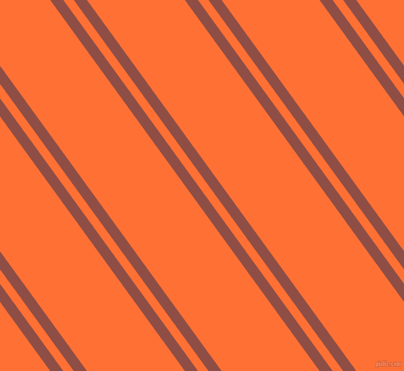 126 degree angle dual stripe lines, 15 pixel lines width, 12 and 112 pixel line spacing, El Salva and Burnt Orange dual two line striped seamless tileable