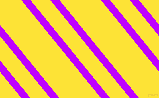 129 degree angle dual stripes lines, 25 pixel lines width, 54 and 113 pixel line spacing, Electric Purple and Gorse dual two line striped seamless tileable